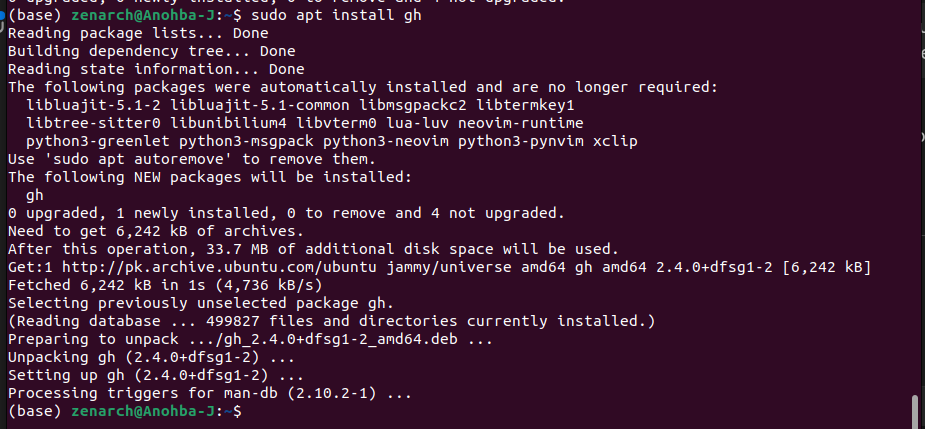 command screenshot
