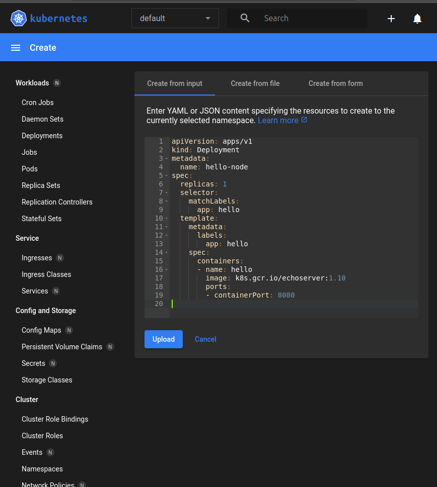 command screenshot