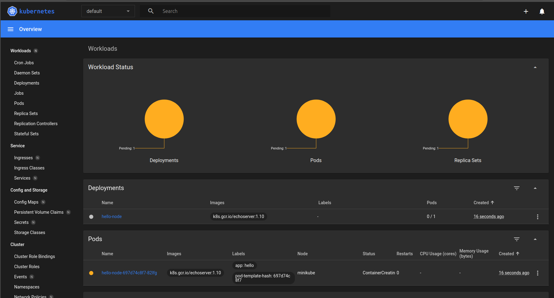 command screenshot
